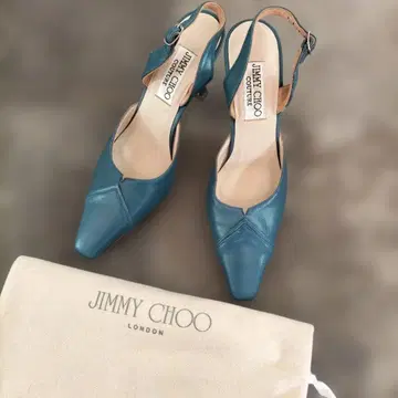 새상품급 JIMMY CHOO 터콰이즈 하이힐