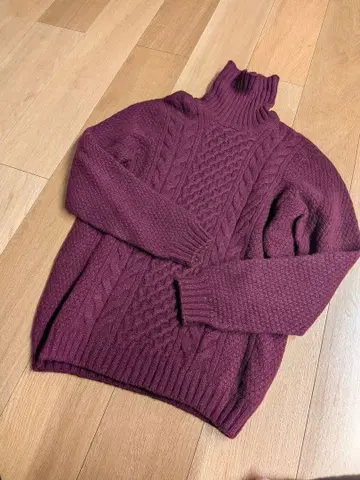 돌모어 doumnhr 케이블 니트 터틀넥 size 50