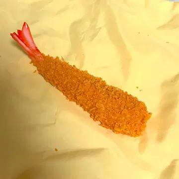 갓파바시 식품 샘플 새우 플라이 실측치수대