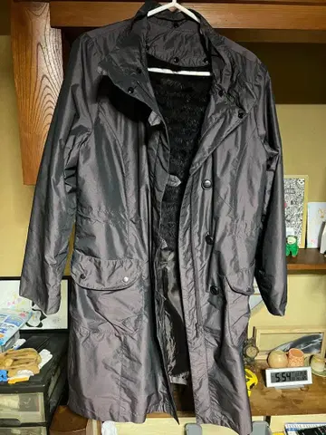 다크 브라운 퍼 롱 코트