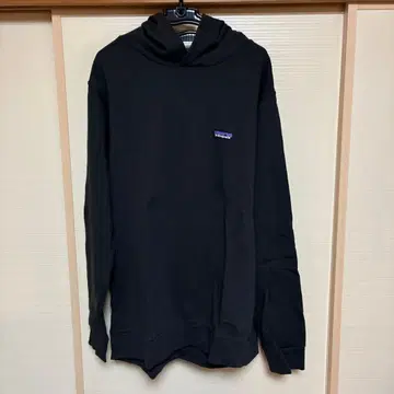 patagonia 블랙 후드 부착 후드티 XL