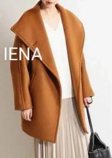 IENA MANTECO 코쿤 체스터 코트 카멜