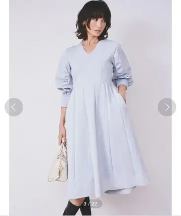 CELFORD 플리츠 홀가먼트 원피스