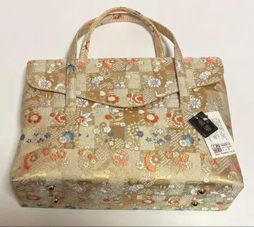 새상품 교토 와사이 공방 백 가방 니시진 금란 기모노 가방