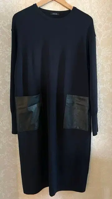 [스윙 스윙] 무릎 기장 긴팔 원피스 네이비 L 사이즈