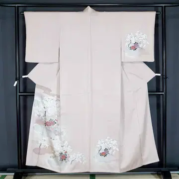 연벚꽃색 매실 순수 실크 호몬기 150cm a789