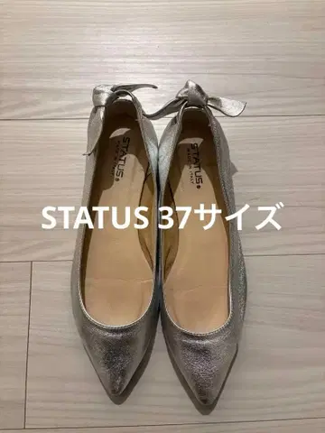 STATUS 실버 플랫슈즈