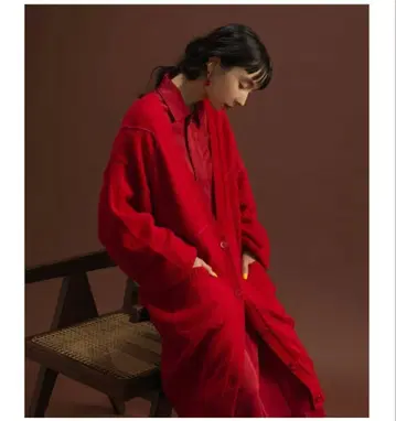 SUM1 STYLE 이어 파피요네 롱 가디건