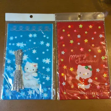 산리오 헬로키티 크리스마스 랩핑 백 기프트 백 레트로 레어