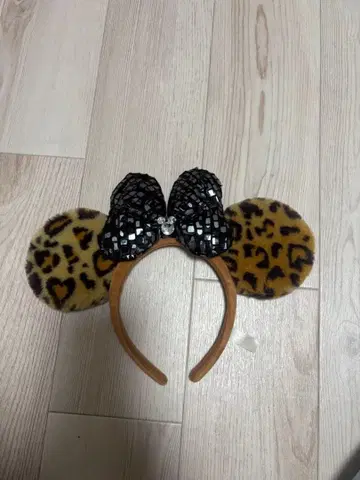 디즈니 레오파드 무늬 머리띠