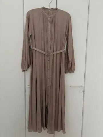 미라 오웬 개더 디자인 셔츠 원피스