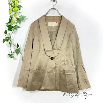 rich. 리치 노카라 자켓 S 베이지 라이트 브라운 일본제