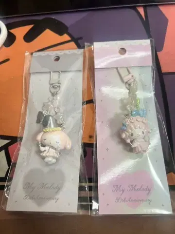 마이멜로디 50주년 무지개 페어리 딸기 페어리 키체인