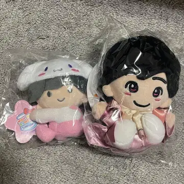 나니와단시/오오니시 류세이/치비 누이/산리오 콜라보 마스코트 2개 세트