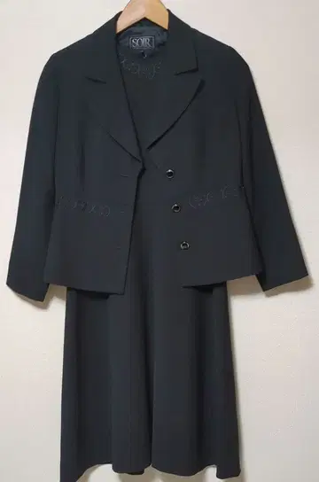 도쿄 소와르 셋업 블랙 포멀 상복 원피스 수트 11호