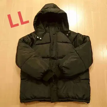 여성용 블랙 아우터 후드 부착 LL