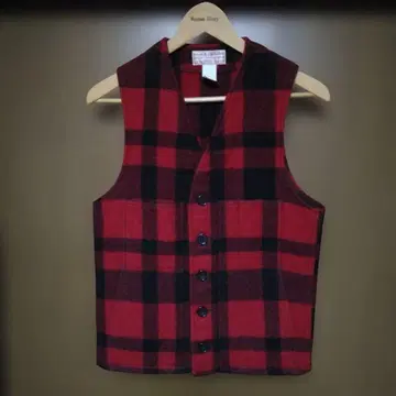 필슨 매키노 100% 울 베스트 버팔로 체크 S