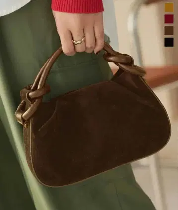 브라운 벨로아 숄더백