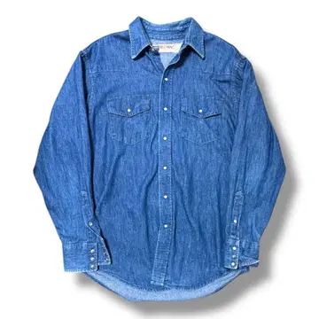 90s BIGMac L 데님 셔츠 긴팔 구제 의류 레어