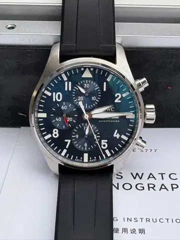 IWC 파일럿 워치 크로노그래프 IW377717 자동 와인딩