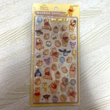 푸우 푸우 Pooh 모자 꽁지 드롭 씰 디즈니