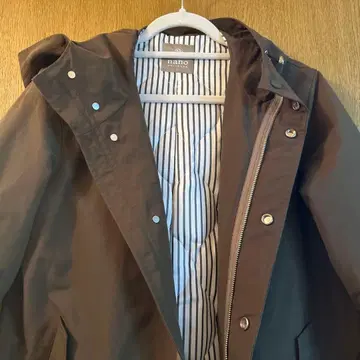 나노 유니버스 카키 써모라이트 모즈 코트 사이즈 S