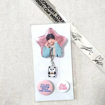 NCT WISH Our WISH 캔뱃지 세트 사쿠야 SAKUYA 은테