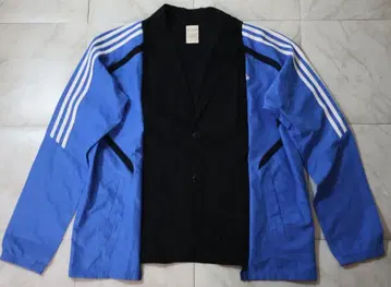 구제 의류 리메이크 테일러드 자켓 x 트랙 자켓 도킹 재구축