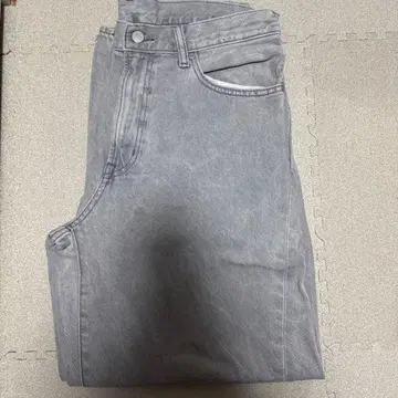 그레이 옅은 파랑 블랙 데님 팬츠