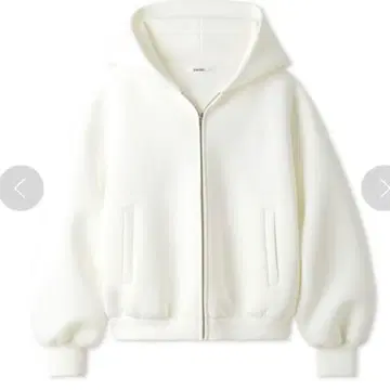 SNIDEL 화이트 후드 부착 후드티