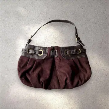 00s archive 스웨이드 원숄더백 Y2K 그런지 쿠미쿄쿠