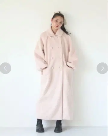 muguet 샤기 롱 코트