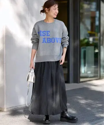 JOURNAL STANDARD relume RISE ABOVE 로고 니트