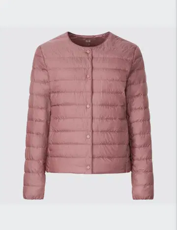 새상품급 유니클로 울트라 라이트 다운 컴팩트 자켓 핑크 M