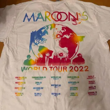 MAROON5 월드 투어 2022 티셔츠 M 사이즈