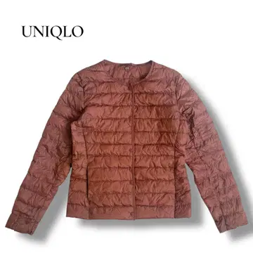 UNIQLO 브라운 다운 자켓 M 버건디