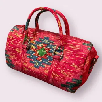 아프리칸 패브릭 미니 보스턴 백 핸드메이드