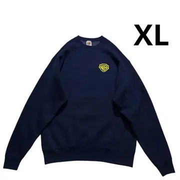 90s USA제 워너 브라더스 맨투맨 XL 네이비 옐로우 컬러 자수