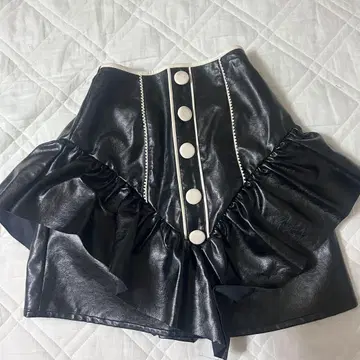 Swankiss 가죽 스커트 leather frill SK