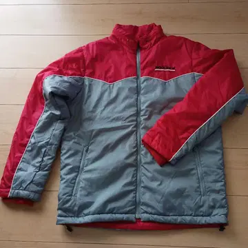 나일론 자켓 빨간색/그레이