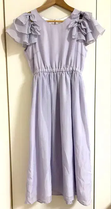 LODISPOTTO 로디스포토 원피스 라벤더 리본 프릴