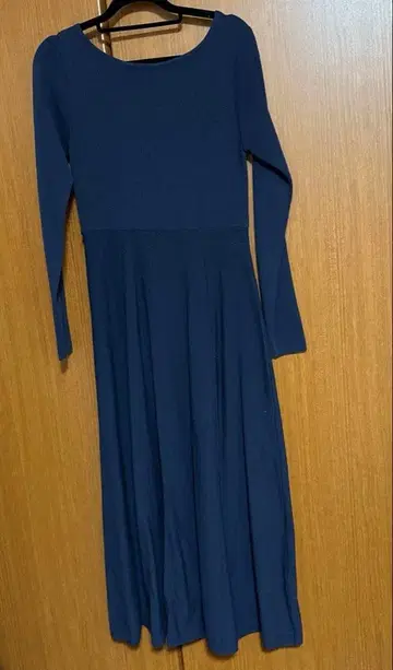 Andemiu 네이비 긴팔 니트 원피스 F