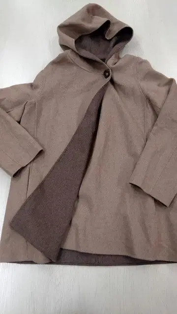 23구 바이컬러 울 판초 실루엣 코트 임산부에게도 빅 사이즈