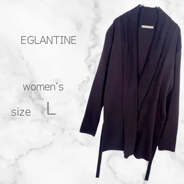 택 포함 새상품 에클라탄느 롱 가디건 울 혼방 숄 가을/겨울