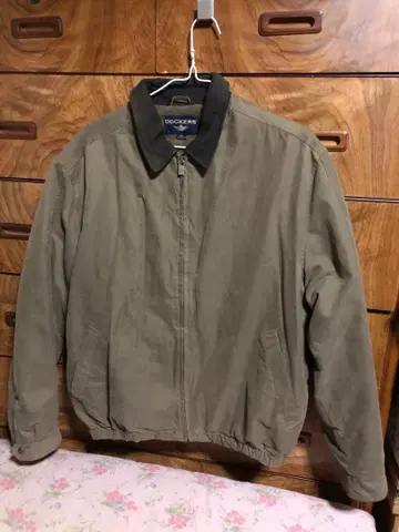 레어 90s DOCKERS 옷깃 가죽 안감 플리스 드리즐러 자켓 XL