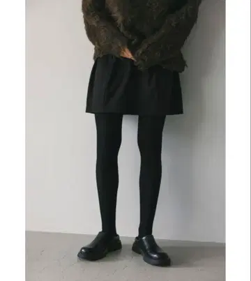 STYLEMIXER 코쿤 미니 스커트 팬츠 M 블랙