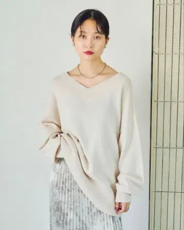 렙심 7 게이지 V넥 풀오버