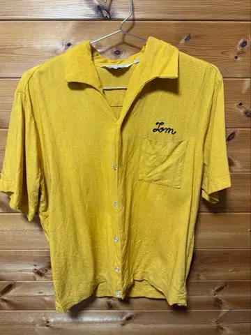 볼링 티셔츠 구제 의류 빈티지 아메카지 60s 70s 머스타드