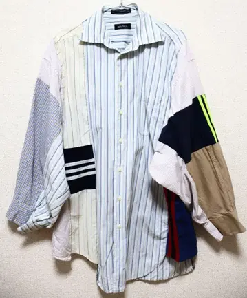 구제 의류 리메이크 재구축 긴팔 셔츠