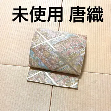 미사용 파스텔 당조 금은사 화려한 후쿠로 오비